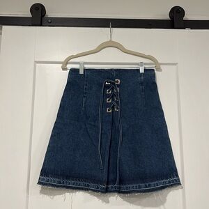 SANDRO Denim Skirt